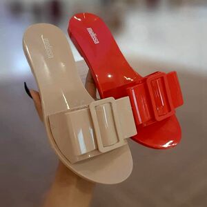 巴西melissa拖鞋果冻鞋女蝴蝶结平底防滑凉拖梅丽莎女鞋