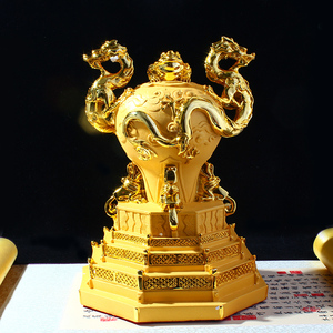 七星堂鸿财大展聚财金多宝摆件