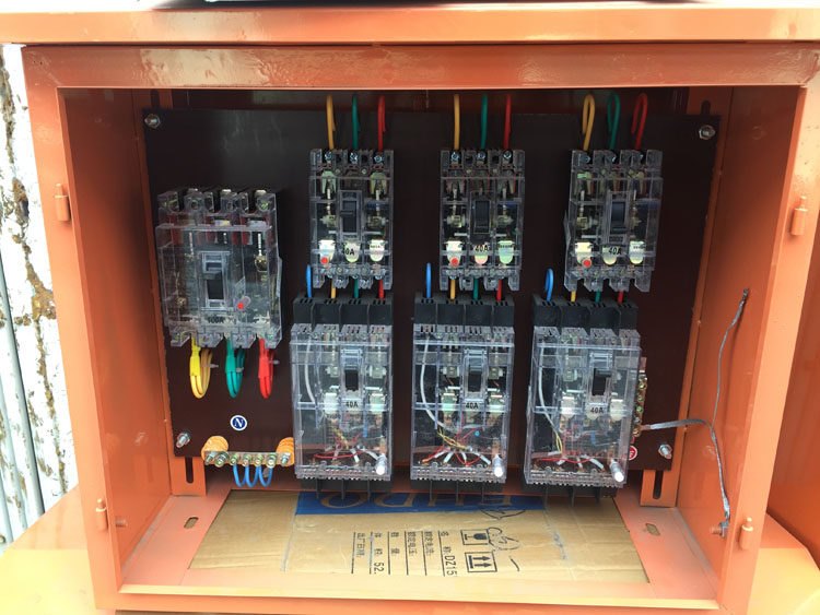 工地配电箱临时防雨箱二级箱透明开关380v三分路实体店
