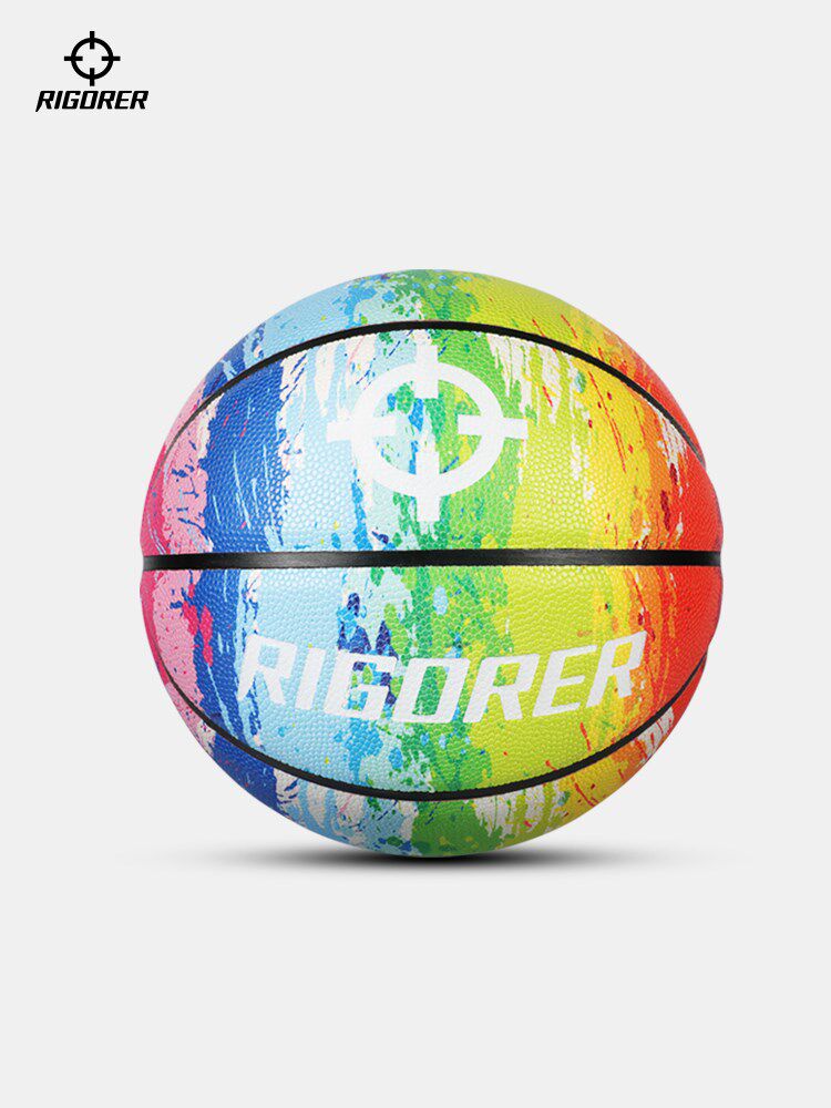 准者彩虹篮球彩色7号限量版手感防滑耐磨学生青少年比赛训练