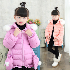 2女童2016新款小女孩冬季棉衣3韩版外套加厚4保暖羽绒棉5上衣6岁