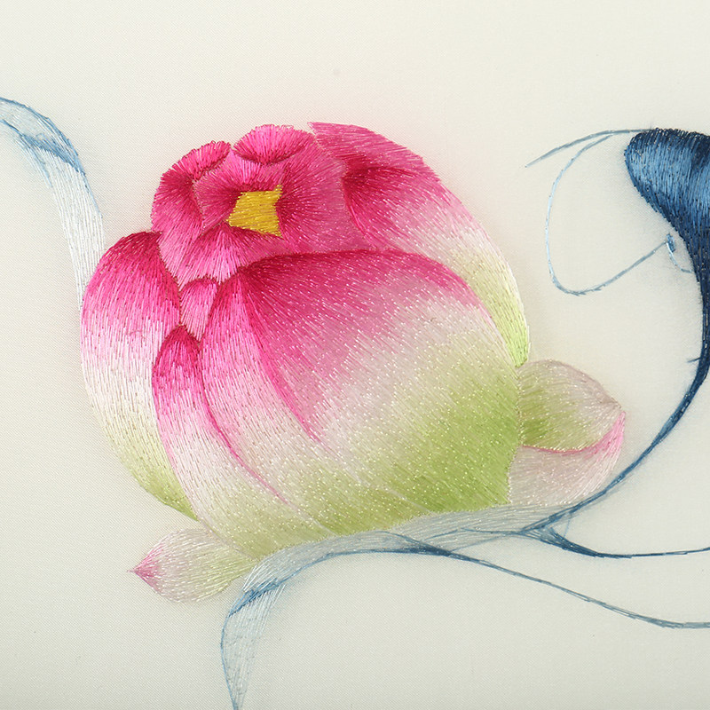 国家级非物质文化遗产 刺绣 汴绣 一品清莲