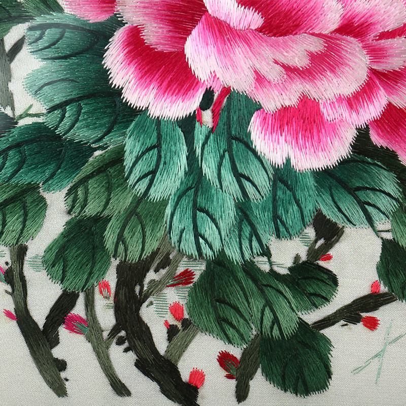 国家级非物质文化遗产 刺绣 汴绣 花开富贵