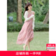 沫晗依美减龄吊带设计感度假打卡连衣裙2025夏季新款氛围感连衣裙