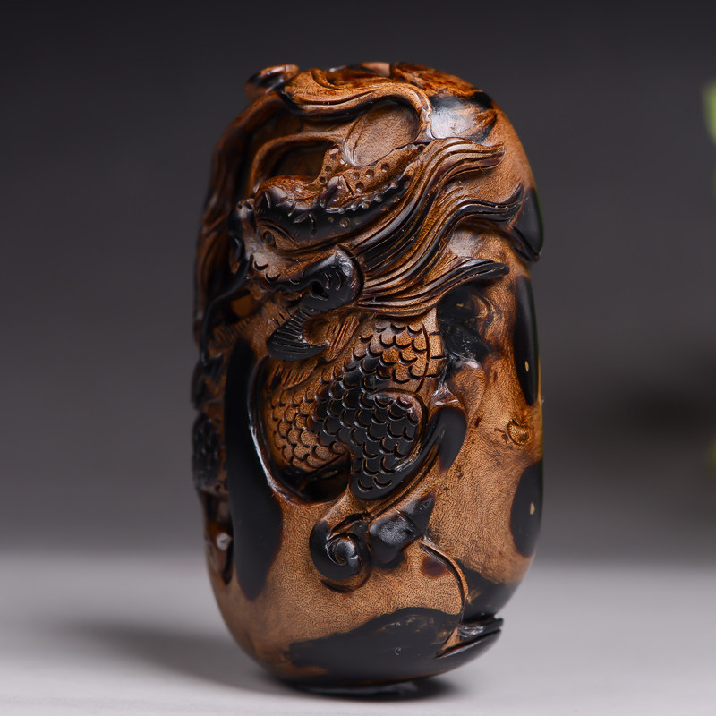 65.72g 香山寺 海柳手把件 佛法加持