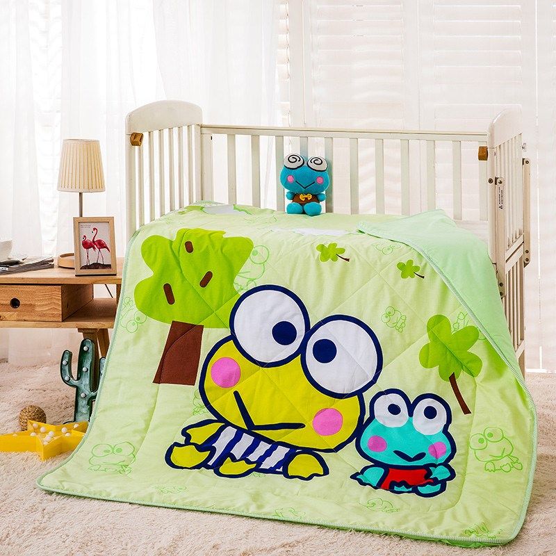 小恐龙纯棉空调被 薄被子可水洗 幼儿园夏被儿童卡通小汽车夏凉被