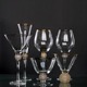创意镶钻金边高脚杯红酒杯水晶玻璃甜品杯水晶香槟杯餐桌展厅装饰