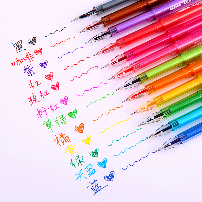 学生用勾线笔手账笔少女心水性笔套装彩笔 签字笔记笔记的彩色笔水笔