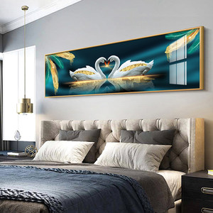 床头画卧室挂画欧式温馨浪漫图片