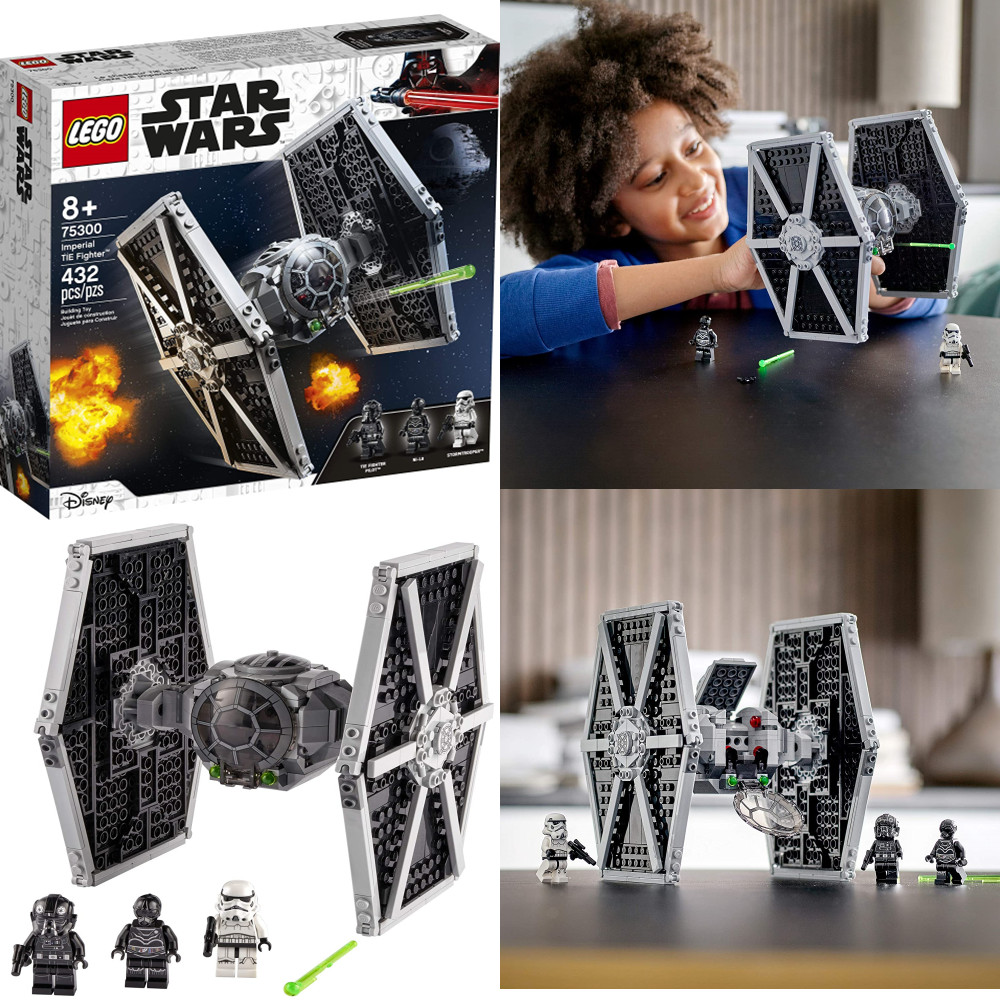 2021新款lego乐高75300星球大战帝国钛战机儿童益智拼搭积木玩具