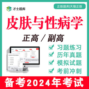 2024年皮肤与性病学副高副主任医师正高高级职称考试书真题题库科