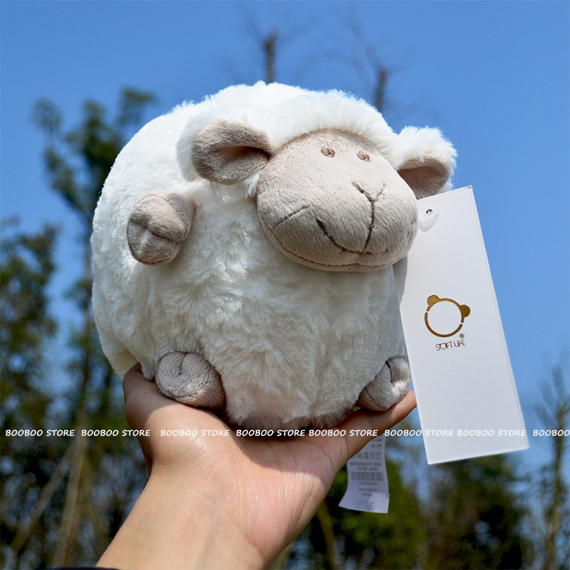 ins北欧风格可爱球形咪咪小羊婴儿陪睡毛绒玩具宝宝玩偶公仔礼物