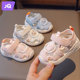 婧麒童鞋学步鞋婴儿男宝宝1-3岁网面小童镂空女童宝宝软底运动鞋