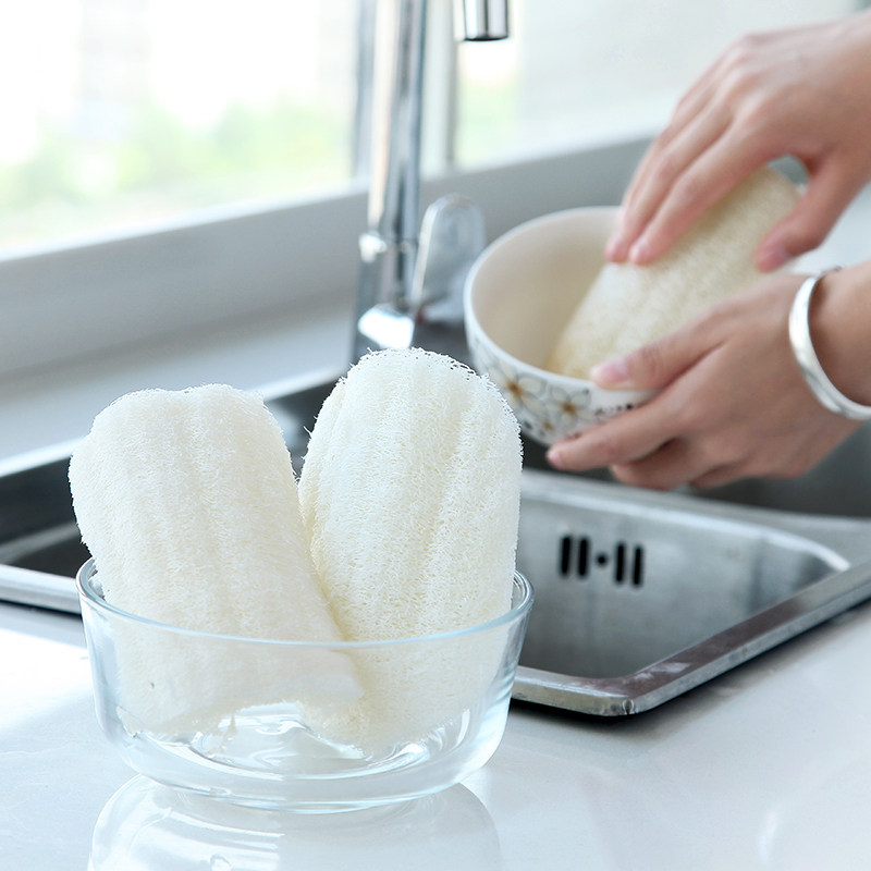 厨房洗碗神器不沾油丝瓜络洗锅刷家用刷碗丝瓜瓤刷锅天然清洁刷子