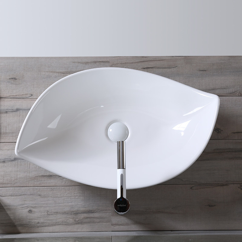 北欧风树叶创意陶瓷洗手池卫生间酒店面盆艺术盆洗脸盆洗漱台上盆