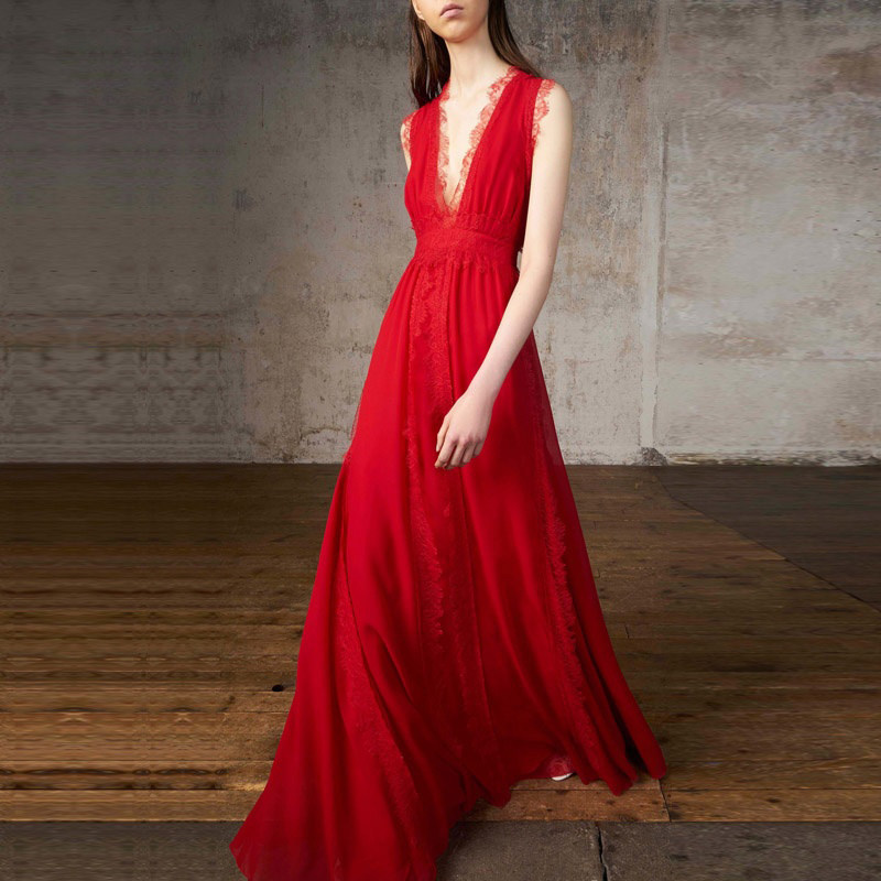 大摆长裙连衣裙红色排行榜