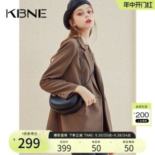 西装外套女春秋款休闲小西服kbne2024春季新款韩版显瘦小个子上衣