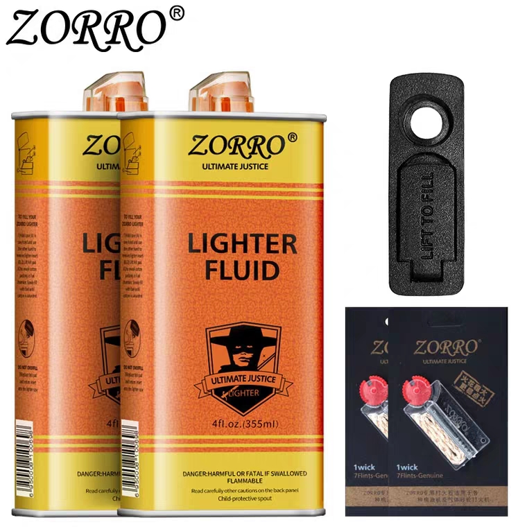 zorro佐罗打火机通用煤油清香型原装正品专用油火油配件包邮