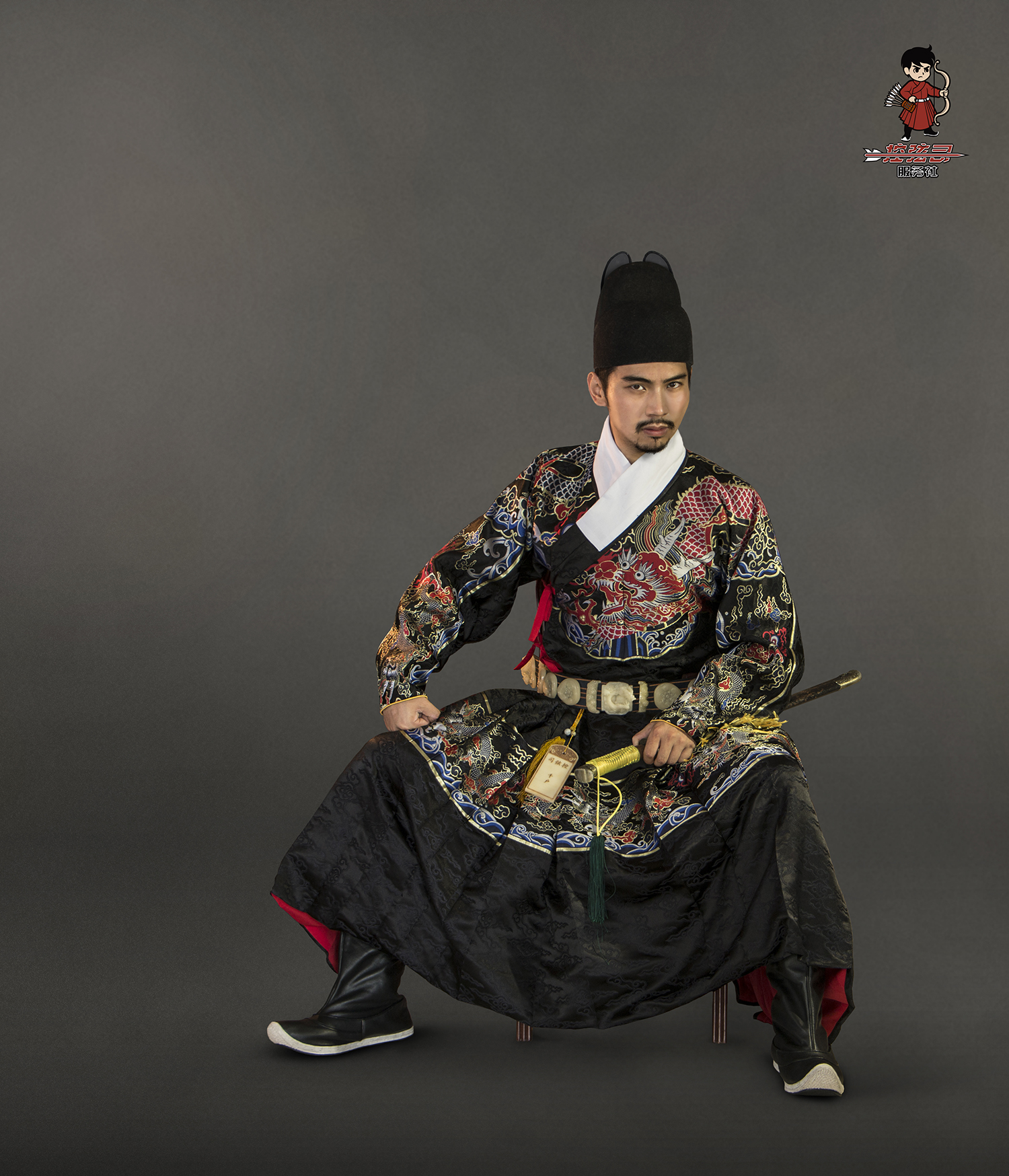 黑·如意四合飞鱼·柿蒂窠云纹妆花·飞鱼服建筑大雁塔浅析图片