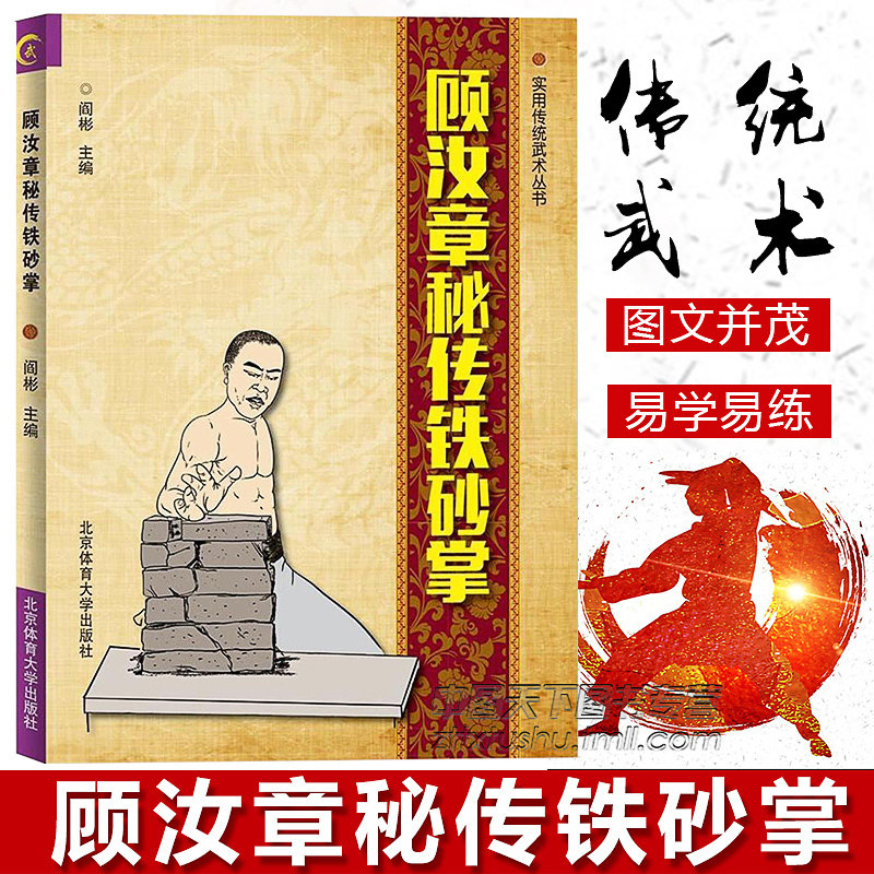 正版包邮顾汝章秘传铁砂掌实用传统武术丛书武术书籍武术套路战术实战