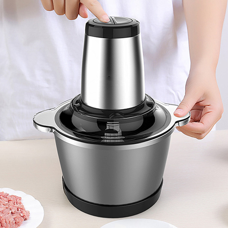大容量不锈钢碎菜双刀家用绞肉机