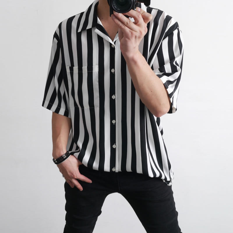 吉林 延边朝鲜族古潇男装男装衬衫更新时间:2022年03月08日黑白条纹