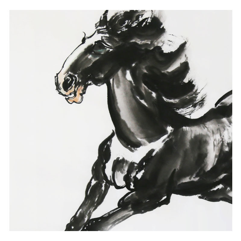 闻朝《一马当先》湖南省美协会员