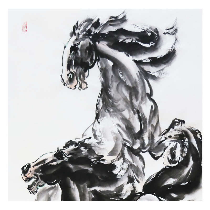 闻朝《汉唐雄风》画马名家 河南省美协会员