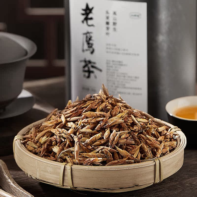 高山老鹰茶2021头采嫩芽新品250g四川特产解暑下火野生老荫凉茶叶