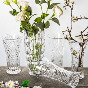 玻璃花瓶摆件客厅插花干花北欧富贵竹透明水养现代简约水培大花瓶