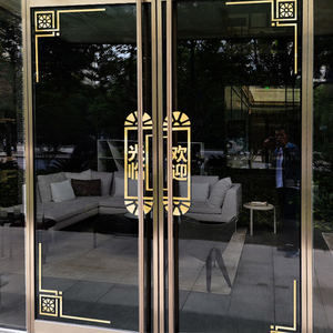 店铺玻璃门贴纸创意个性图片