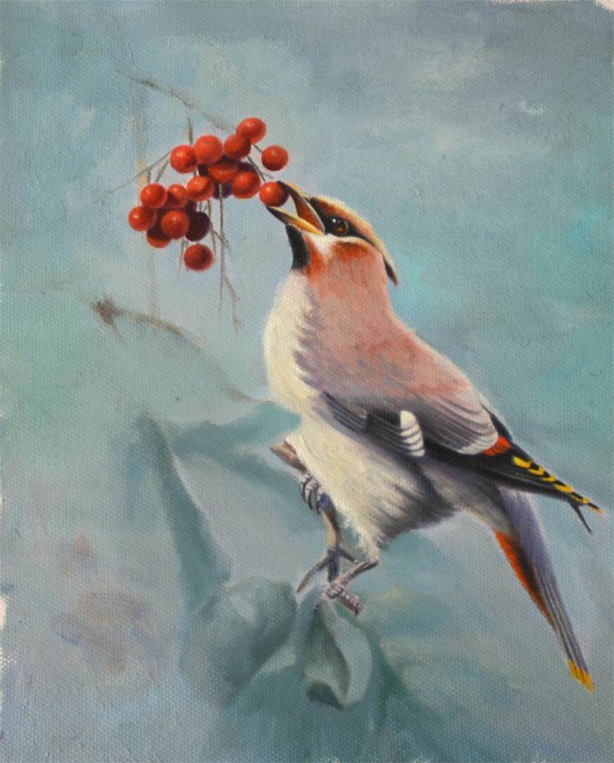 胡冰《太平鸟》