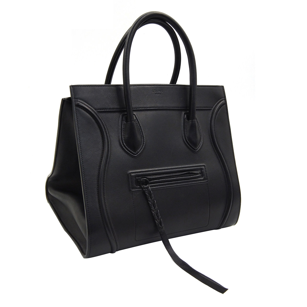 [9.5新]思琳celine女士黑色笑脸幻影蝙蝠包