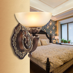 美式乡村壁灯客厅墙壁灯具 卧室床头壁灯现代简约过道灯8169-1W