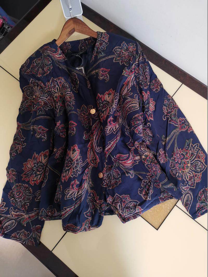 真丝轻薄棉服女春秋新款韩版洋气小香风初冬棉袄桑蚕丝外套上衣