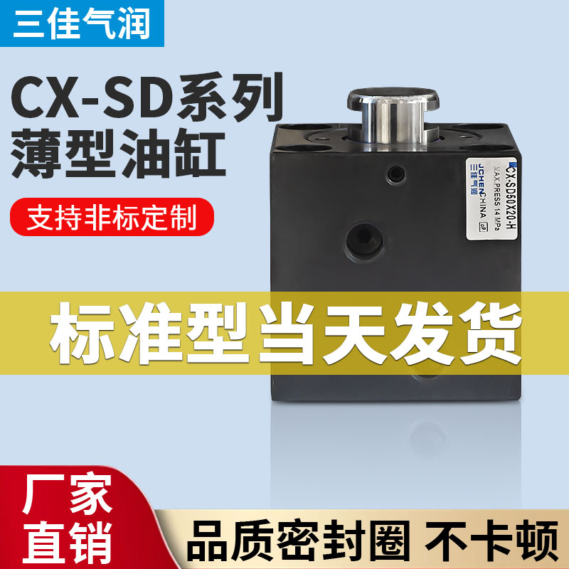 方形薄型油缸CX-SD CHTB ISD JOB32 25 50 63X20*40*80模具液压缸