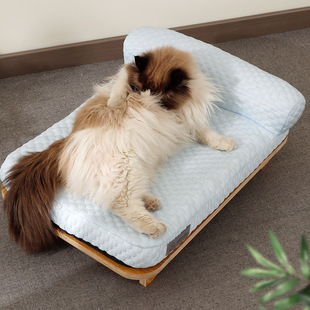 宠物猫床加高防潮猫窝夏季大型猫咪窝可拆洗凉感狗窝睡垫宠物用品