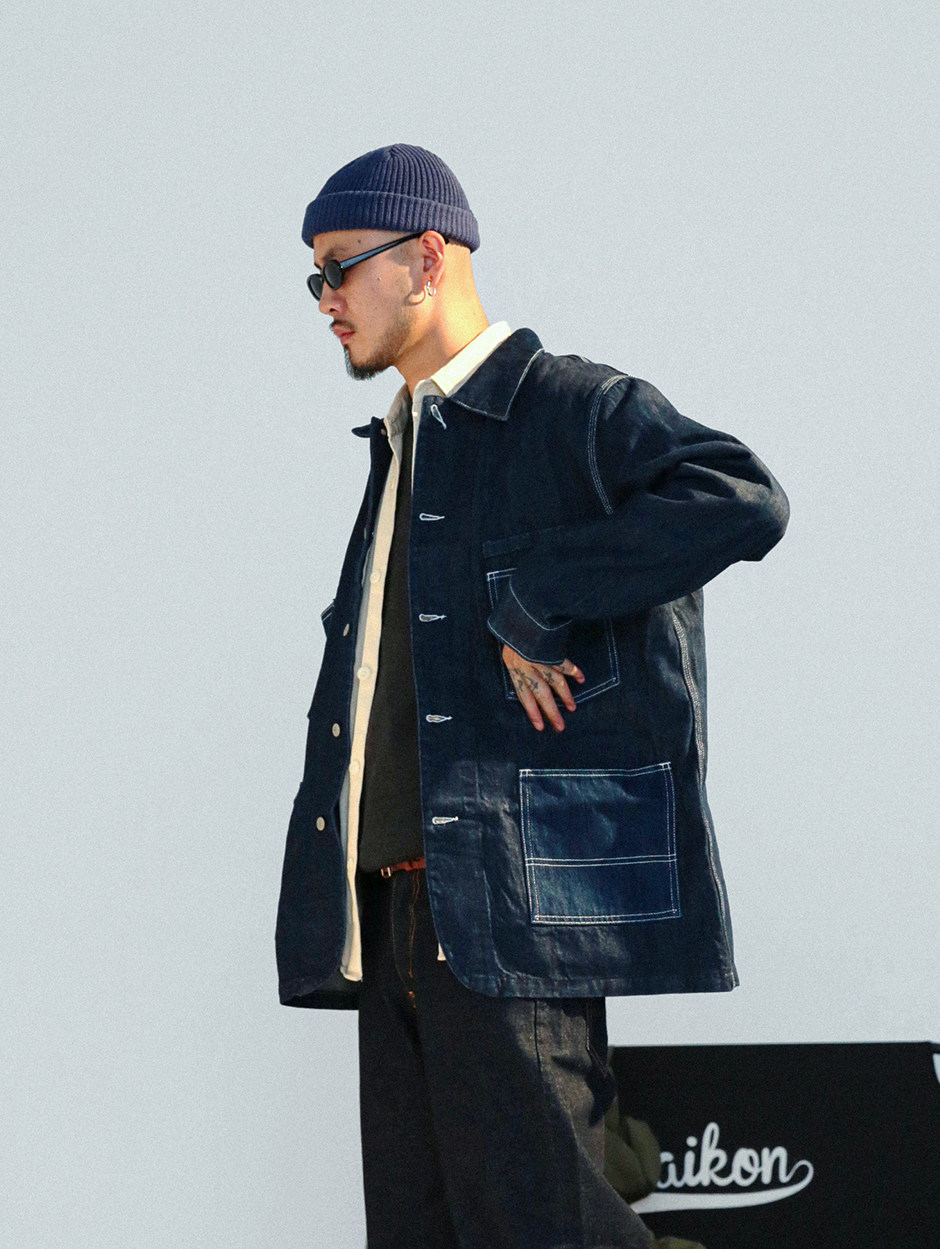 daikon 19-20/aw sports pants限定款复古宽松反面制休闲运动裤