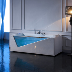 厂家包邮1.8米浴缸五件套浴缸冲浪按摩独立式浴缸单人浴缸多功能