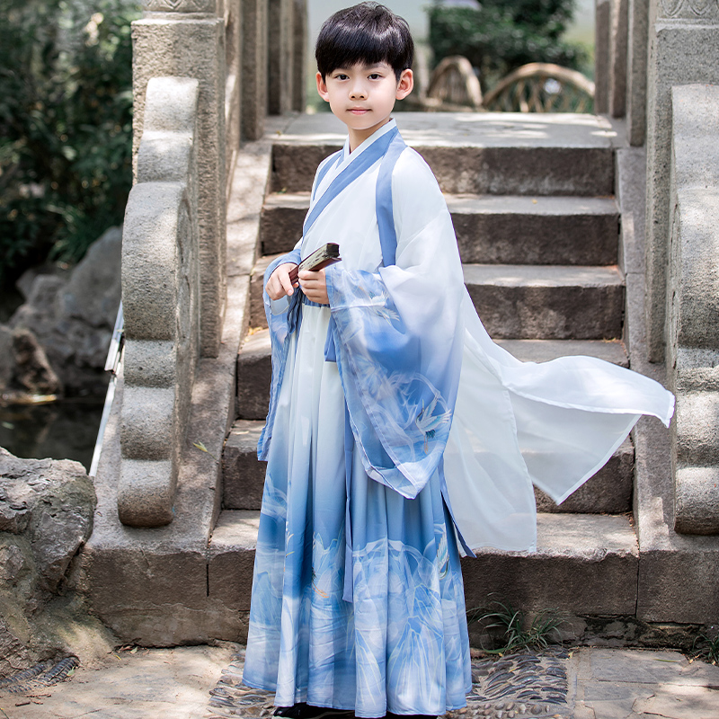 男童汉服夏童装超仙国学少爷服春秋中国风小男孩儿童古装飘逸套装