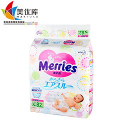 【美优库】日本 花王Merries纸尿裤S82 保税仓发货