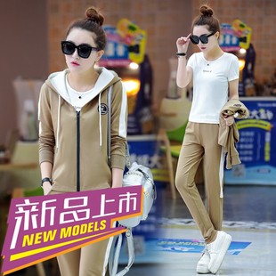 女运动服套装秋装2018春装 时髦