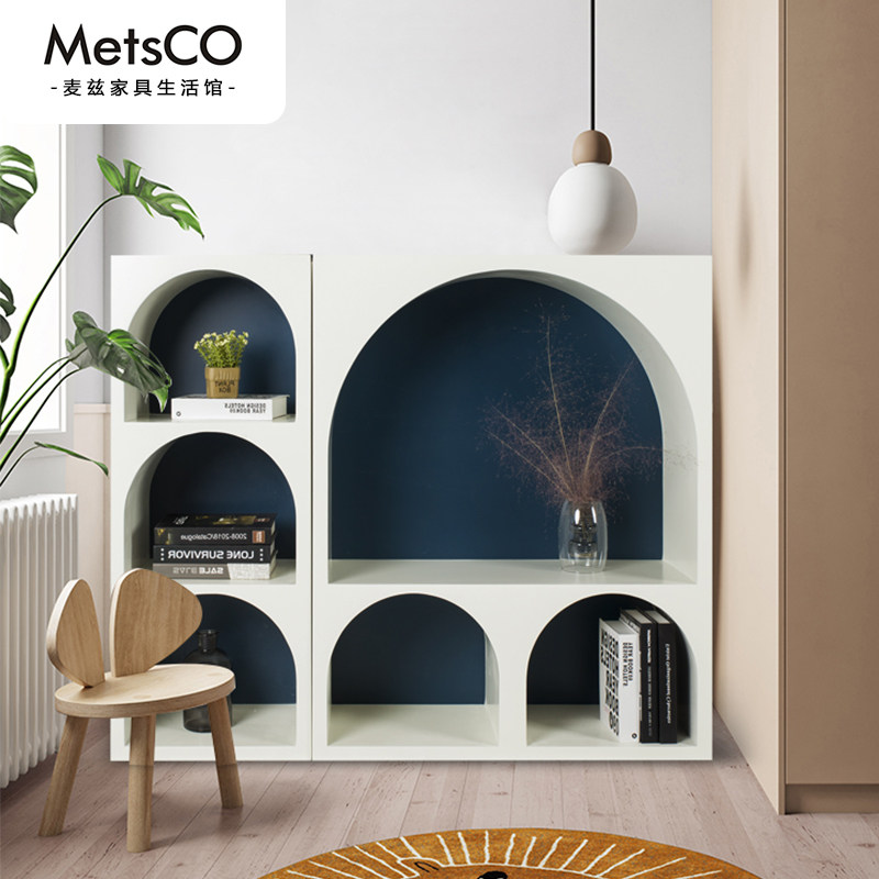 metsco拱形柜儿童房创意书架收纳架艺术拱门置物架拱形落地洞穴柜
