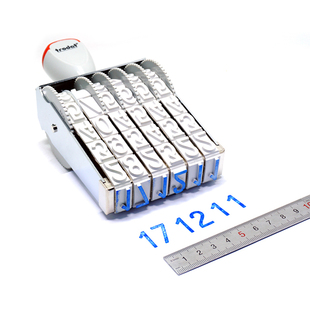 6位数字印章可调节大号18mm卓达15186号码印包装纸箱日期批号印字