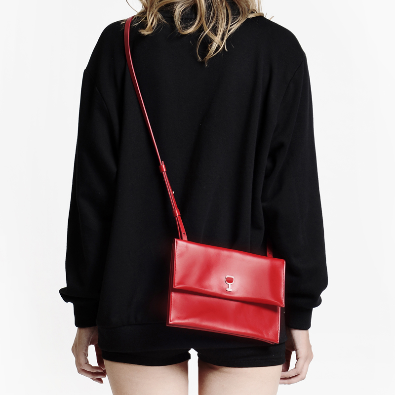 mskook 原创设计方形牛皮百搭简约女包小包小挎包单肩斜跨