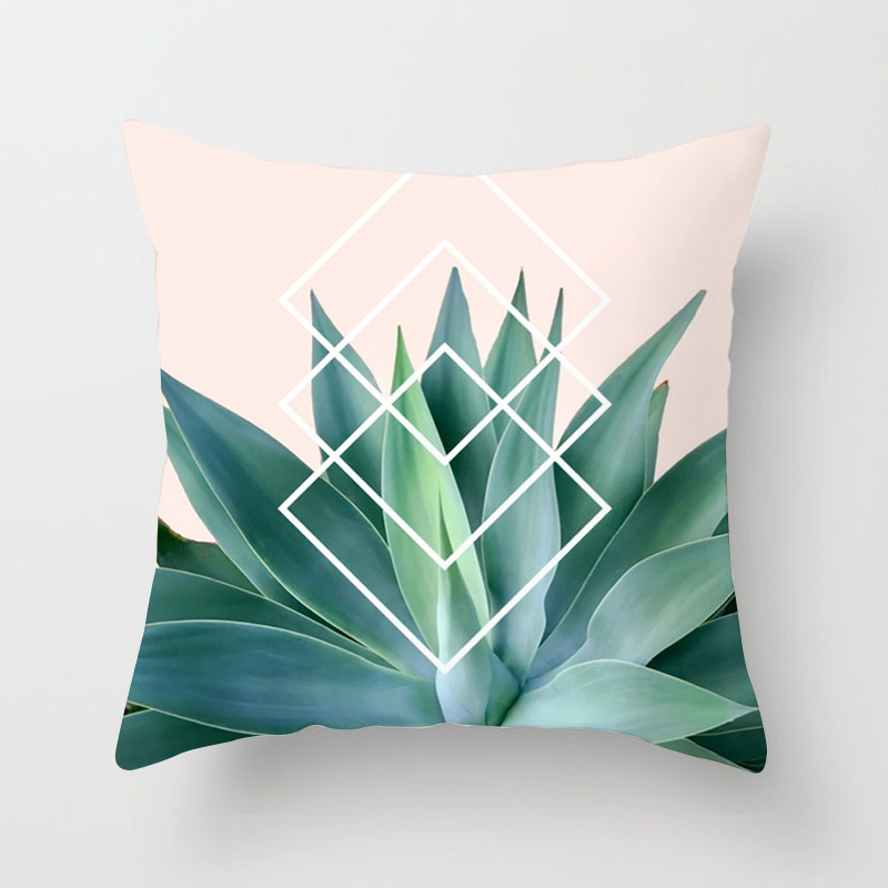 13Tropical Decoration Print Cactus Monstera Cushion Cov在类目 居家布艺, 靠垫/抱枕中 - 来自Buy2taobao.com提供专业的淘宝代购服务