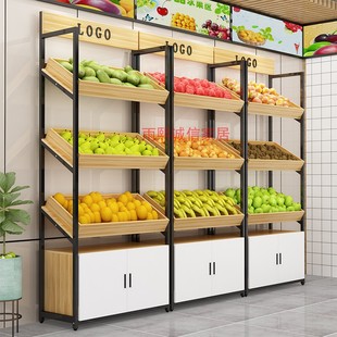 生鲜超市水果蔬菜货架展示架便利店多功能零食促销展示柜商用多层