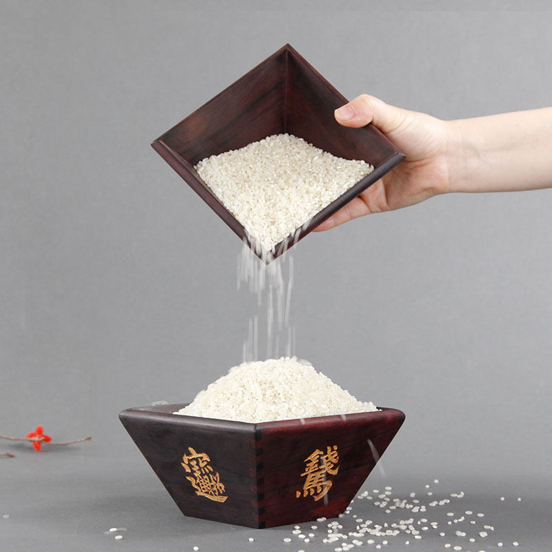 红木升斗实木米斗酸枝老式容器香炉仿古工艺日进斗金