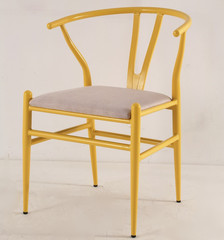 新款美式复古椅子 实木铁艺餐椅做旧 咖啡椅办公椅 客厅实木椅