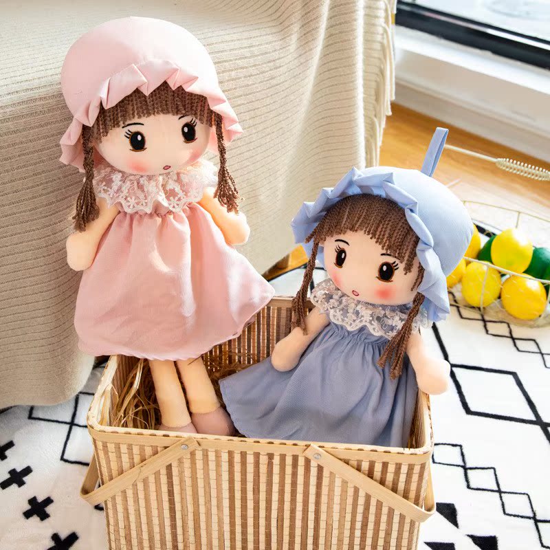 热销娃娃公仔 女孩 芭比_可爱网红芭比洋娃娃毛绒玩具公仔儿童女孩床